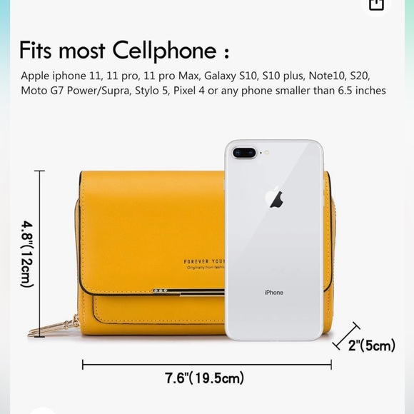 Yellow crossbody shoulder bag with lots of space and just like new - Picture 3 of 3